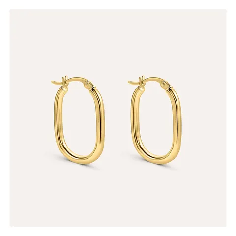 Stroili Toujours Orecchini hoops ovale Oro 9kt 1436195