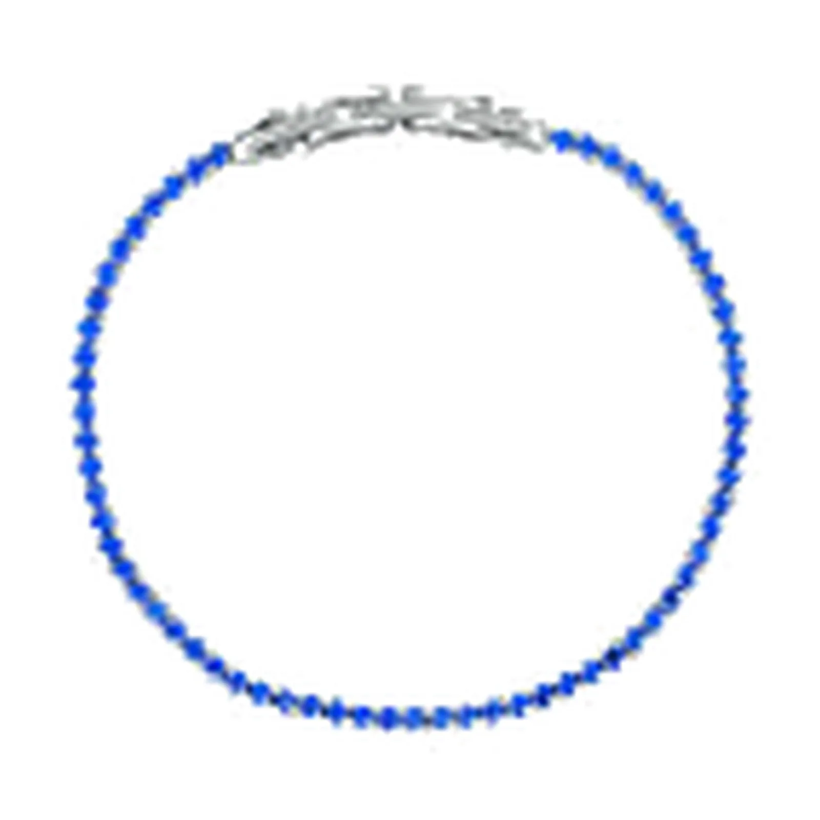 Stroili Man Code Bracciale tennis con cristalli blu Acciaio 1692874