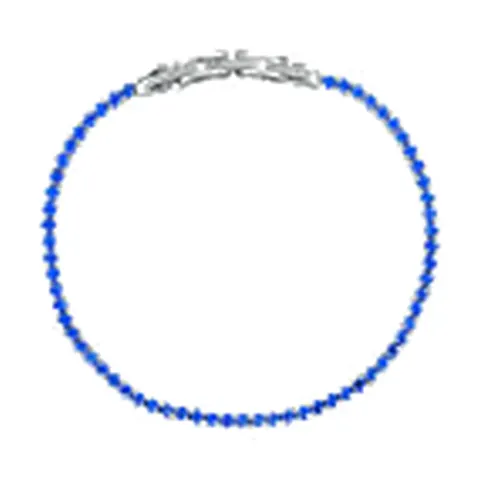 Stroili Man Code Bracciale tennis con cristalli blu Acciaio 1692874