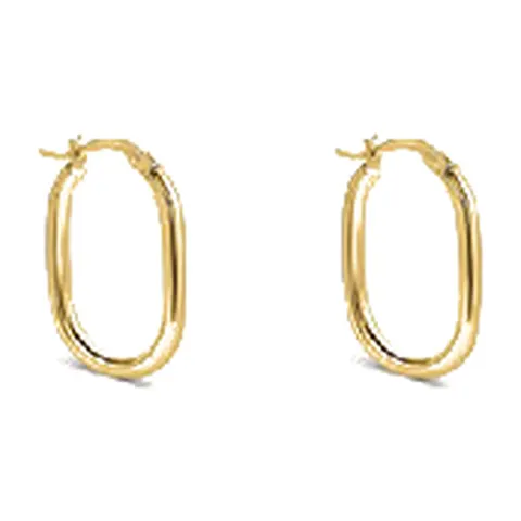 Stroili Toujours Orecchini hoops ovale Oro 9kt 1436194
