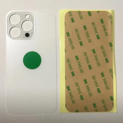 Back vetro Scocca Posteriore Per iPhone 13 Pro, Bianco foro BIG