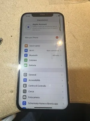 Compatibile Apple IPHONE 12 & 12 Pro Solo LCD Display Touch Nero Con Macchia