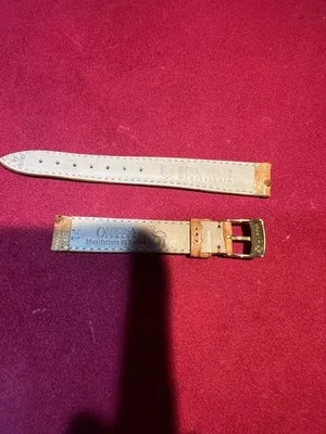 Cinturino per orologio in pelle Struzzo Officina Italia colore cuoio - 2606231348