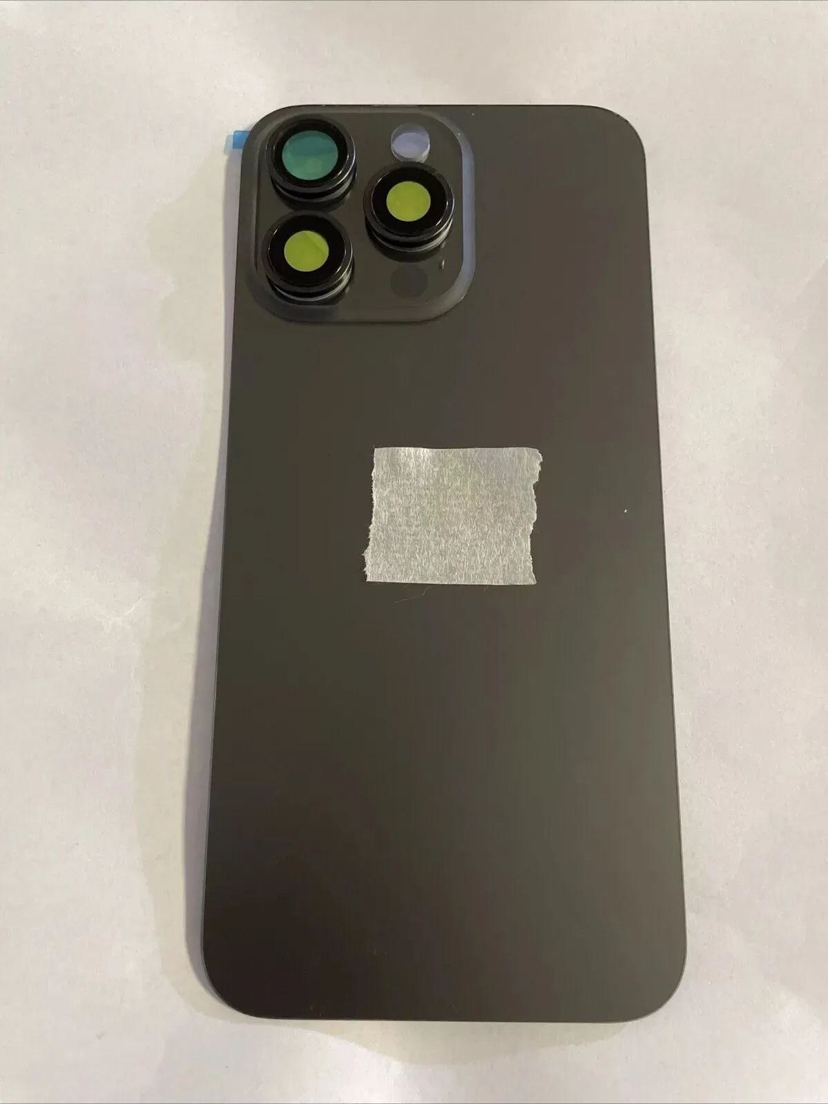 Back vetro Scocca Posteriore Per iPhone 15 Pro Max Compatibile Magneti Nero Grig