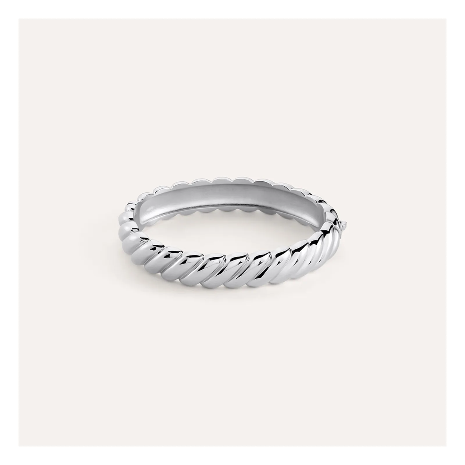 Stroili Moonlight Collection Bracciale Bangle Torchon bold Acciaio 1701708