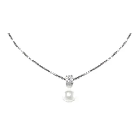 Stroili Silver Pearls Collana con cubic zirconia e perla Argento 925 1693186