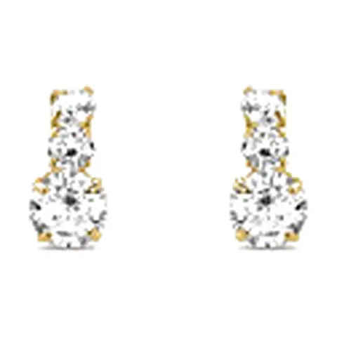 Stroili Bon Ton Orecchini a semicerchio con cubic zirconia Oro 9kt 1435995