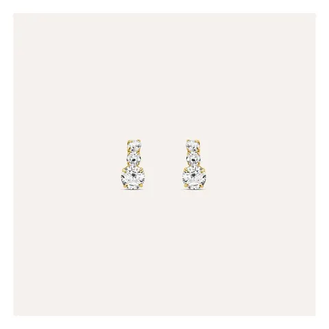 Stroili Bon Ton Orecchini a semicerchio con cubic zirconia Oro 9kt 1435995