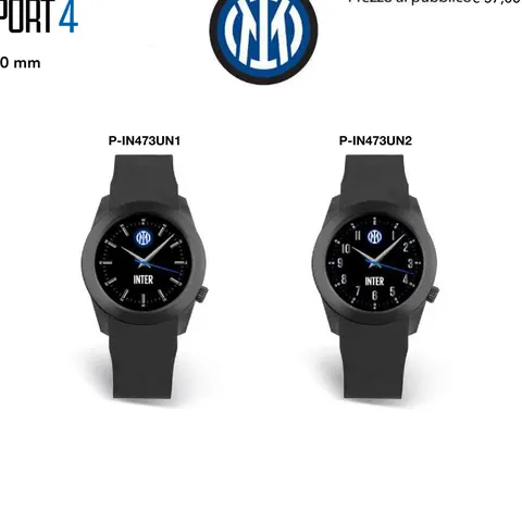 LD FC Inter Orologio Calcio Sport 4 40 mm P-IN473UN2 Originale Ufficiale