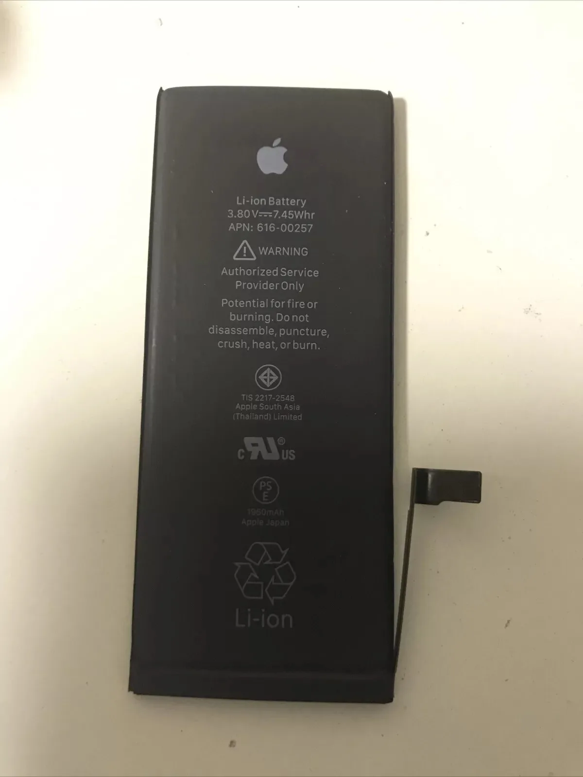 Originale Apple IPHONE 7 Batteria 616-00257 616-00256 616-00255 80% B