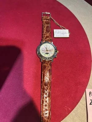 Orologio Cronografo Lucien Rochat con fasi lunari e cinturino in coccodrillo - 21141012