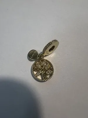 Charm pendente Albero della Vita in argento placcato oro - LAB22609302210