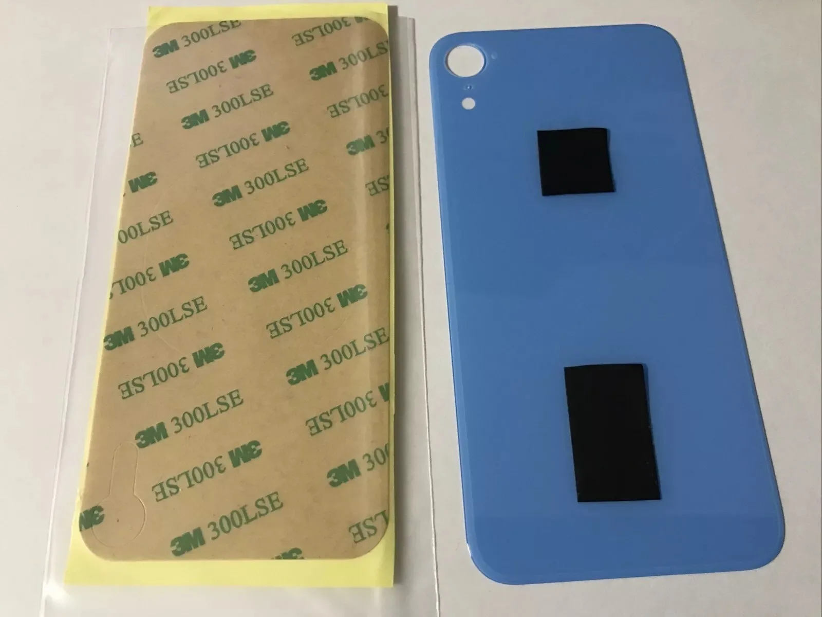 Back vetro Scocca Posteriore Per iPhone XR, Blu Foro Big