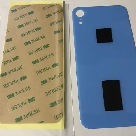 Back vetro Scocca Posteriore Per iPhone XR, Blu Foro Big