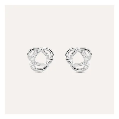 Stroili Silver Shine Orecchini lobo nodo Argento 925 1628547
