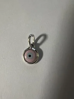 Charm Pendente Occhio di Nazar Rosa in Argento 925 - LAB22609272140