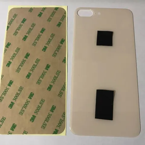 Back vetro Scocca Posteriore Per iPhone 8 Plus Rose Gold Foro Big