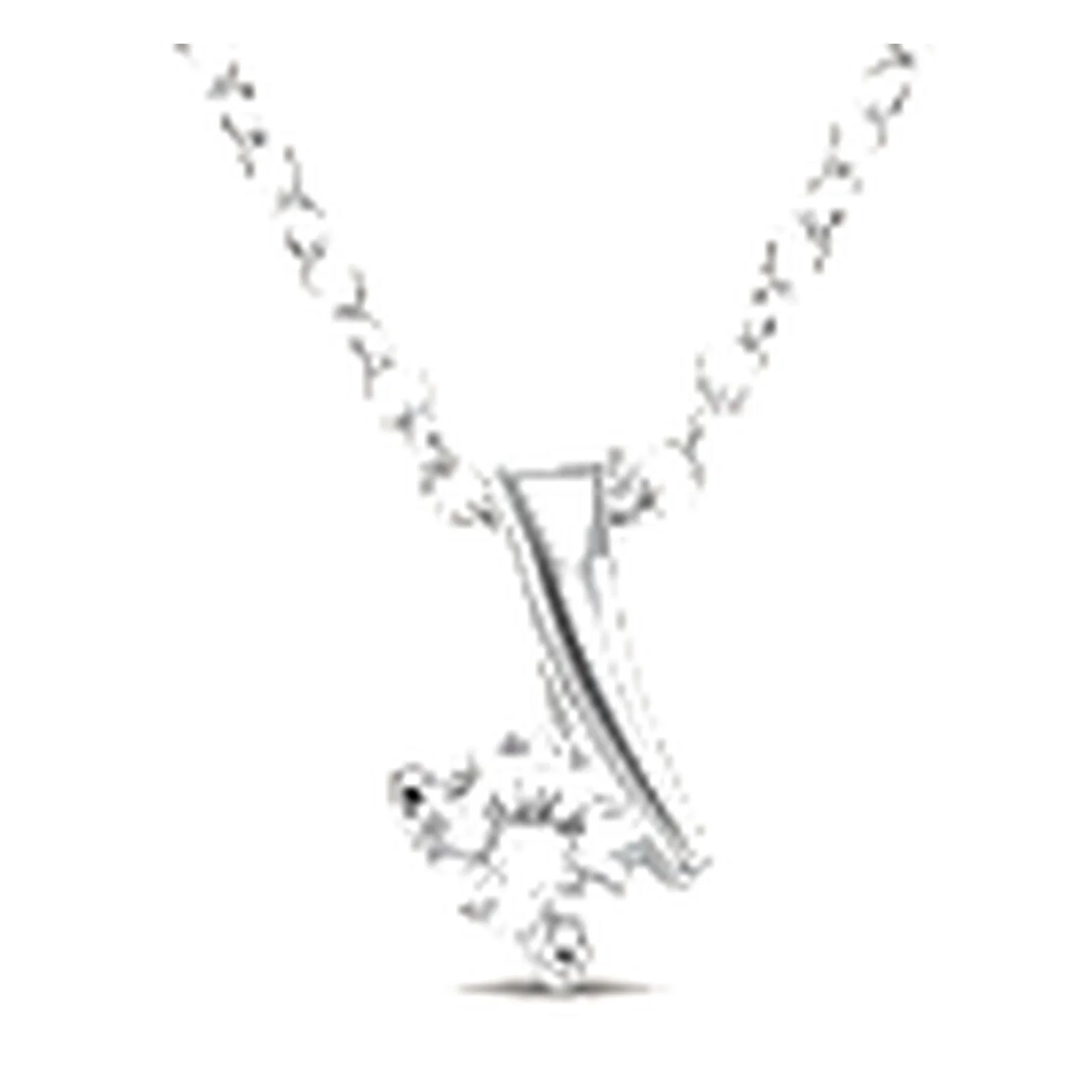 Stroili Silver Elegance Collana punto luce virgola con cubic Argento 925 1679362