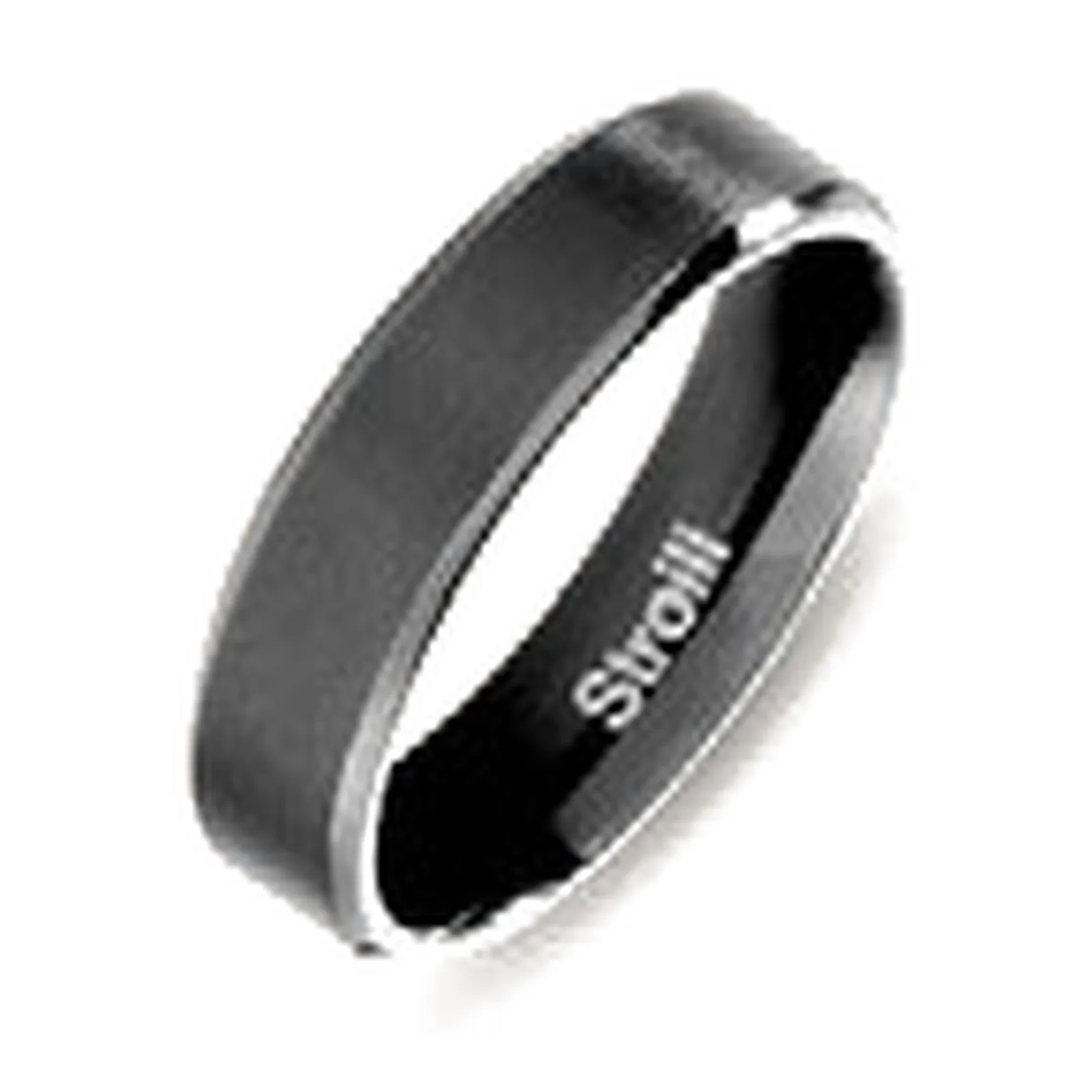 Stroili Golden Dream Anello fascia nero doppio Acciaio Misura 22 1699793