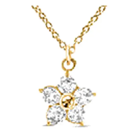 Stroili Radiance Collection Collana dorato con fiore e cubic Acciaio 1694686