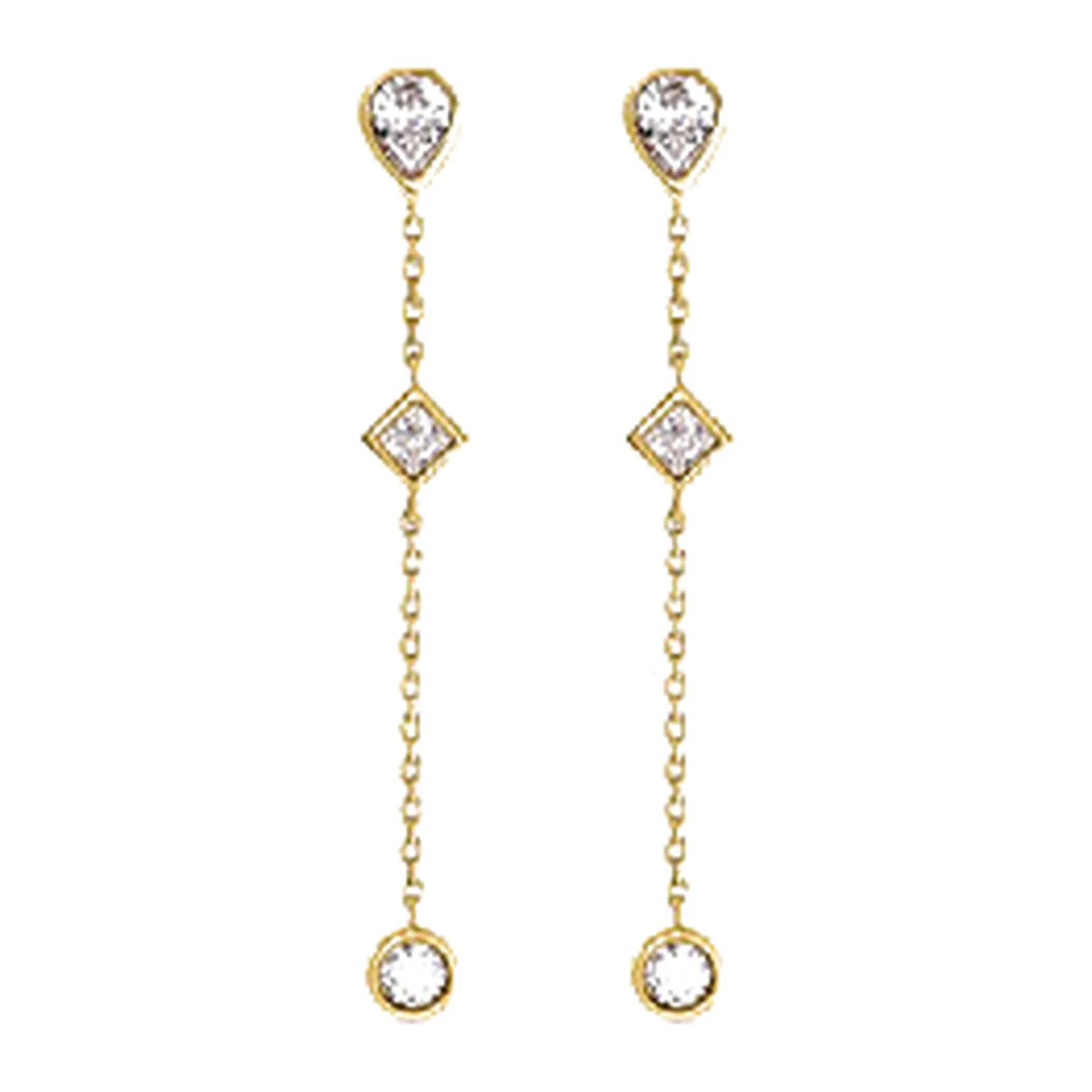 Stroili Claire Orecchini pendenti con cubic zirconia Oro 9kt 1437098