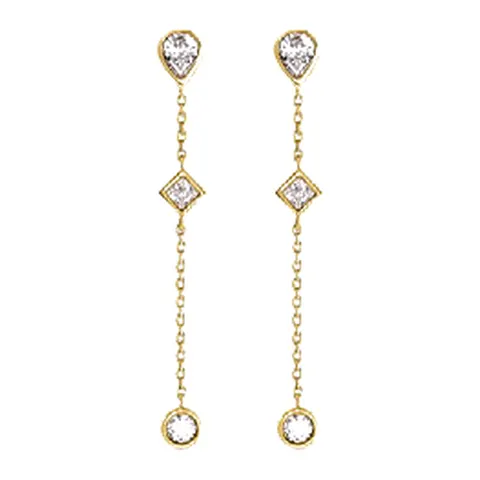 Stroili Claire Orecchini pendenti con cubic zirconia Oro 9kt 1437098