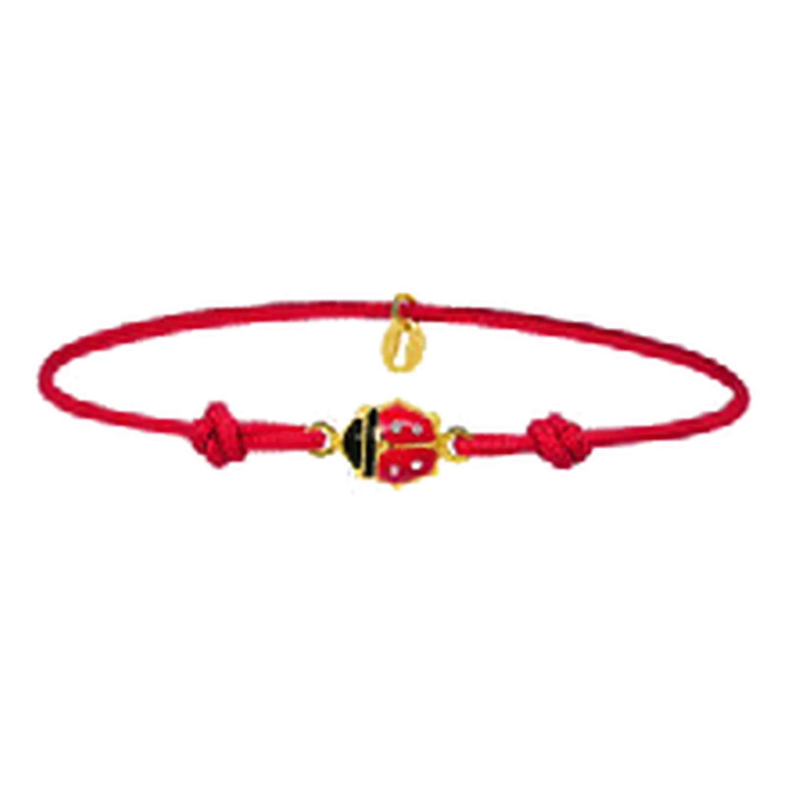 Stroili Mon Petit Bracciale con smalto e cordino Oro 9kt 1425435