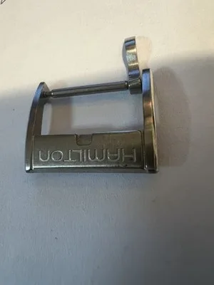 Fibbia per cinturino orologio Hamilton in acciaio 204 16mm usato - 2607212220