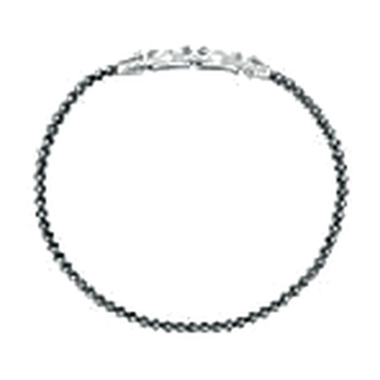 Stroili Man Code Bracciale tennis con cristalli neri Acciaio 1692872