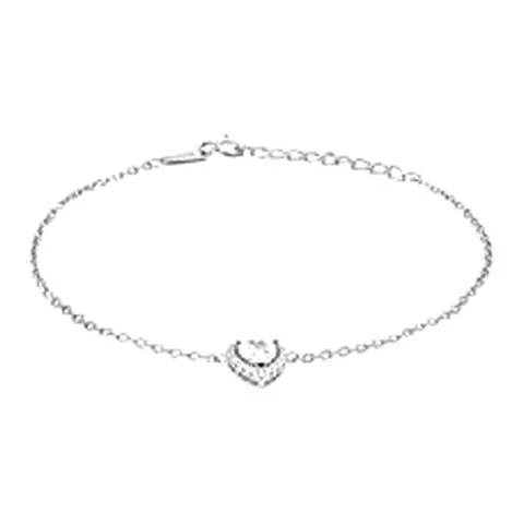 Stroili Silver Elegance Bracciale cuore con cubic zirconia Argento 925 1688375