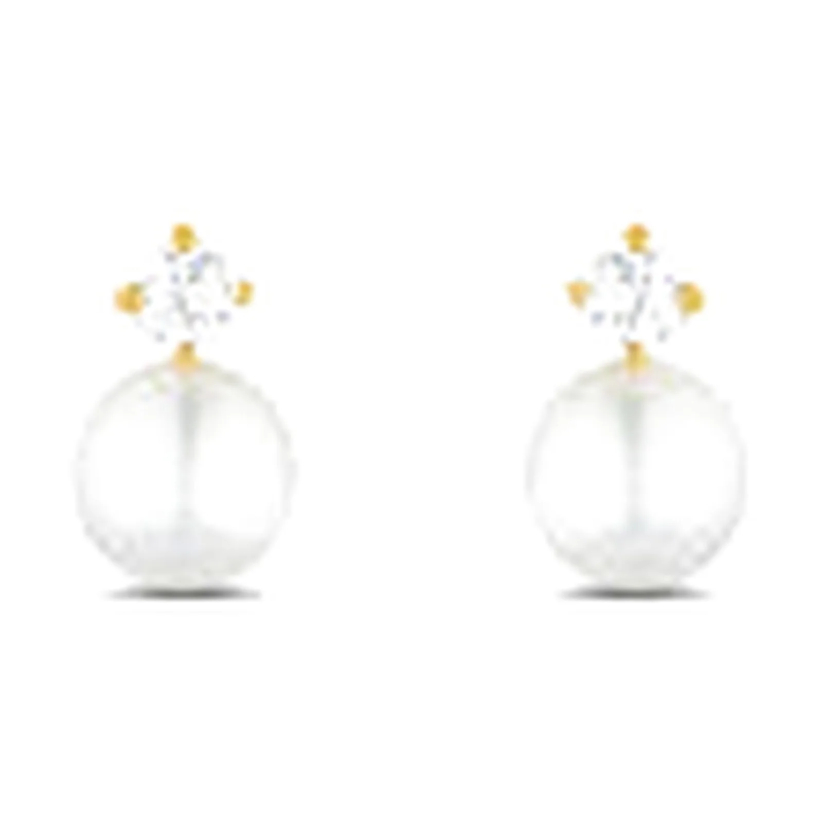 Stroili Bon Ton Orecchini lobo con perle e cubic zirconia Oro 9kt 1400978