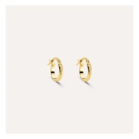 Stroili Toujours Orecchini a cerchio tubo mezzo tondo Oro 9kt 1416959