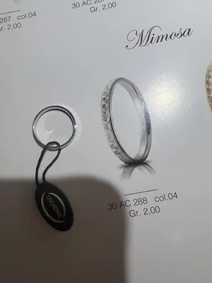 Anello UnoAerre in argento 925 collezione Mimosa misura 53 - 30 AC 288