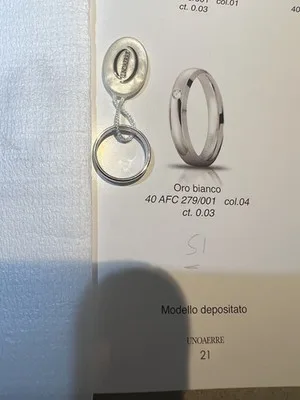Anello UnoAerre in argento 925 misura 53 - 40 AFC 279/001