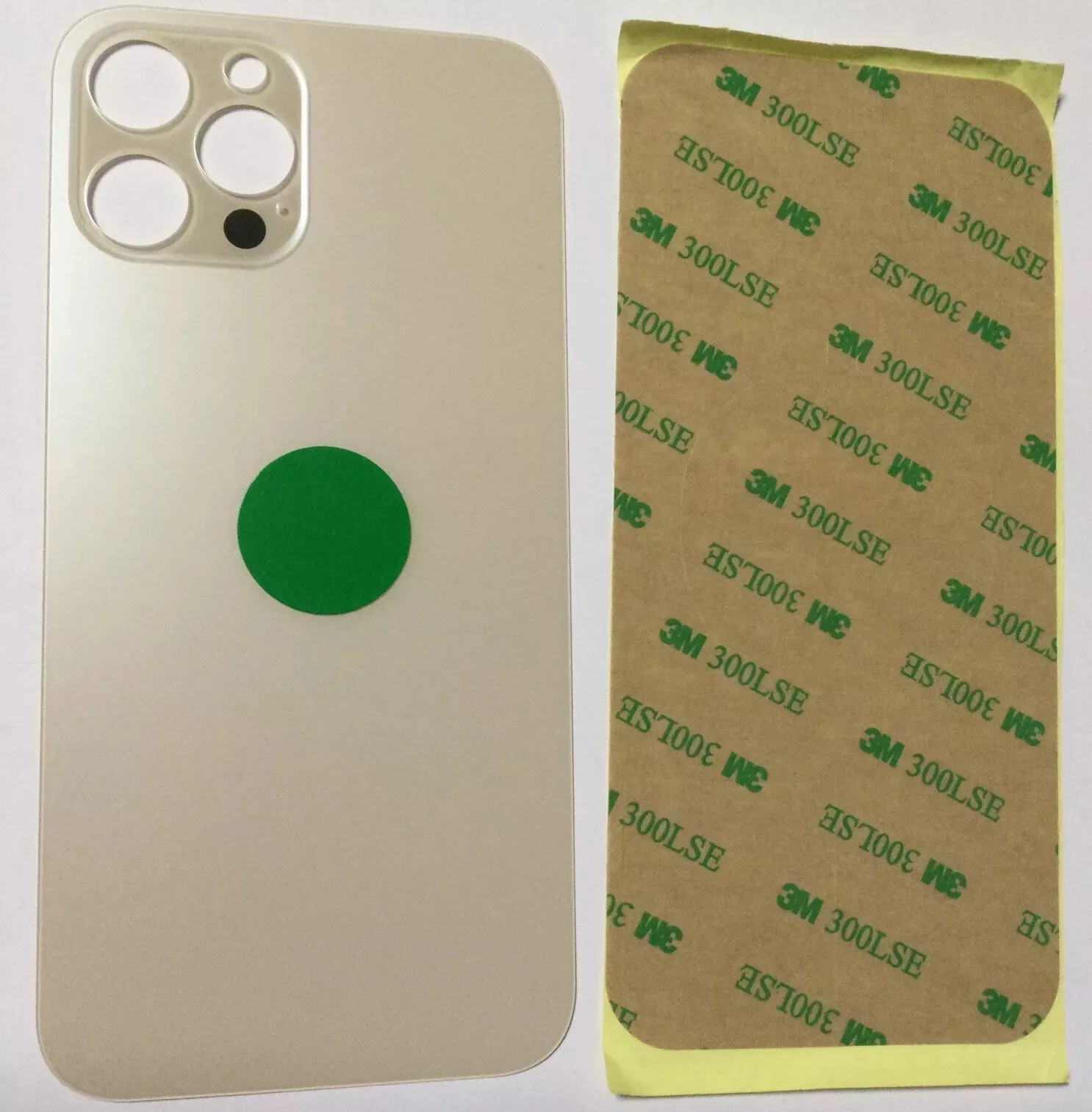 Back vetro Scocca Posteriore Per iPhone 12 Pro Max, Oro Foro BIG
