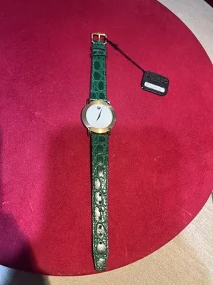 Orologio Movado Museum Dial Vintage con Cinturino in Pelle Verde - 87 A2 864