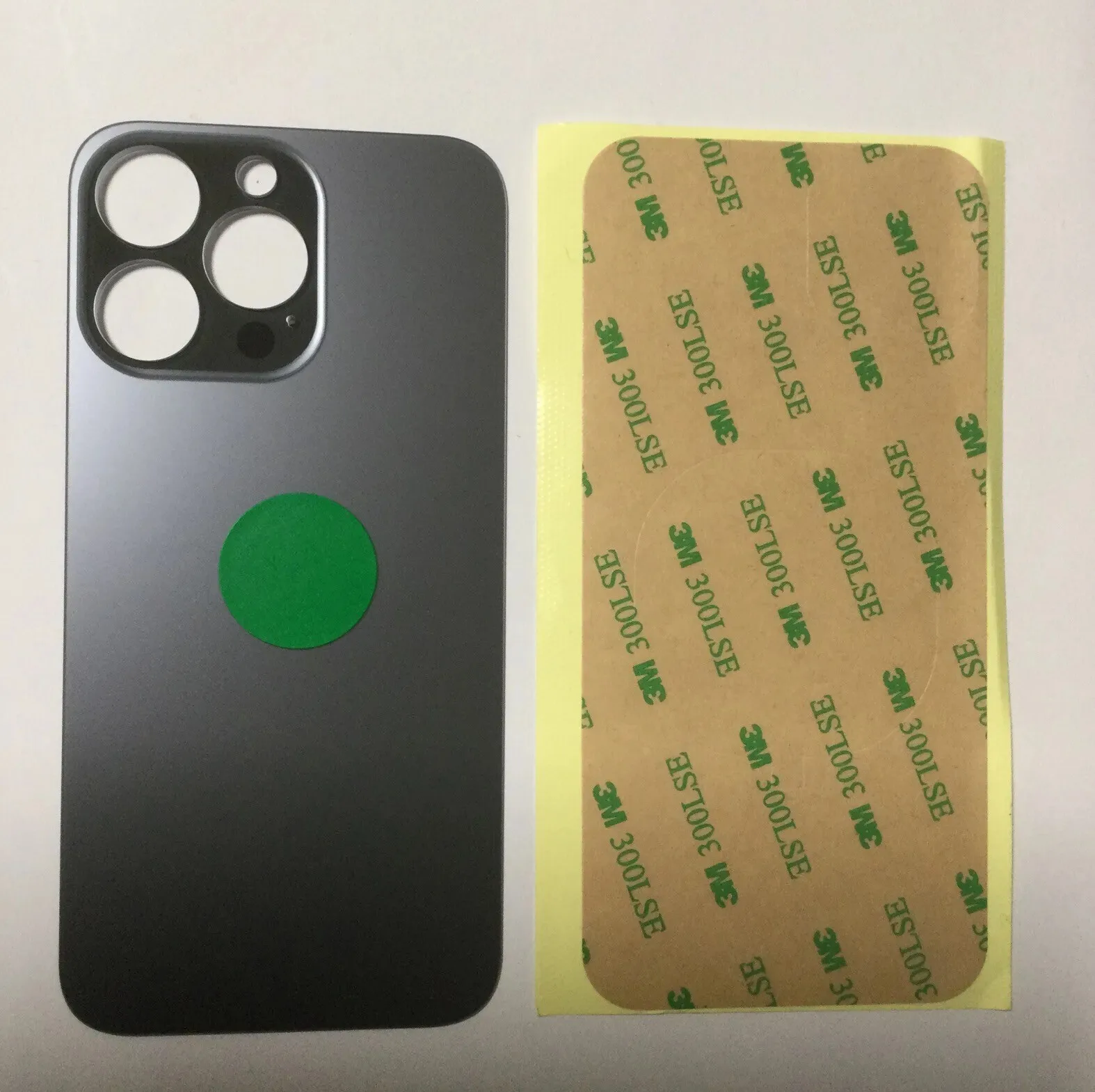 Back vetro Scocca Posteriore Per iPhone 13 Pro Max Nero Grigio Siderale foro BIG