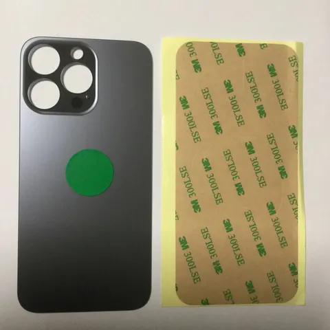 Back vetro Scocca Posteriore Per iPhone 13 Pro Max Nero Grigio Siderale foro BIG