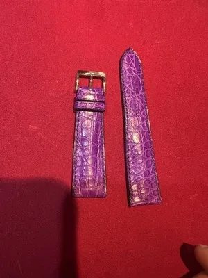 Cinturino per orologio in coccodrillo viola 22mm - 2606231450