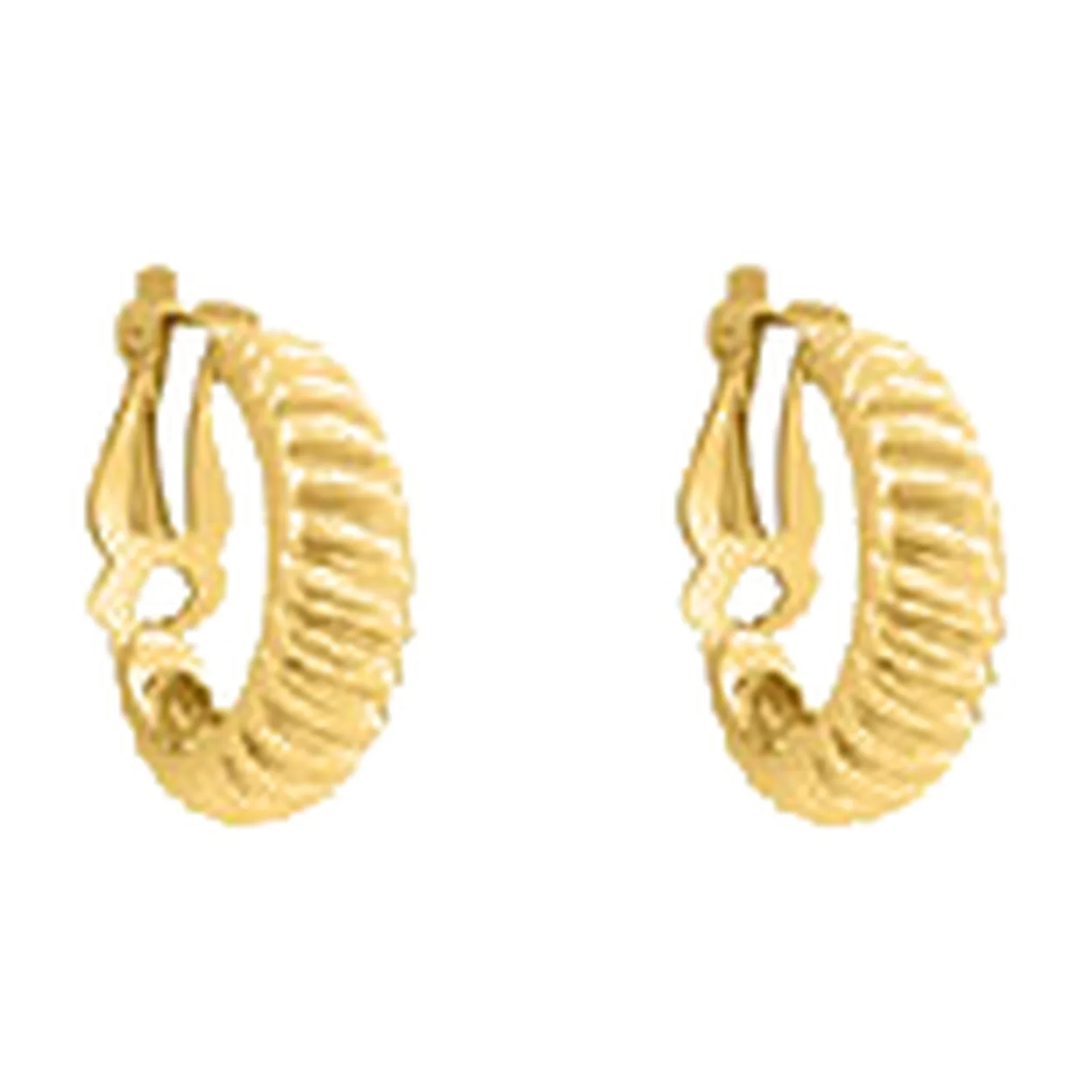 Stroili Radiance Collection Orecchini a cerchio con clip dorati Acciaio 1691917