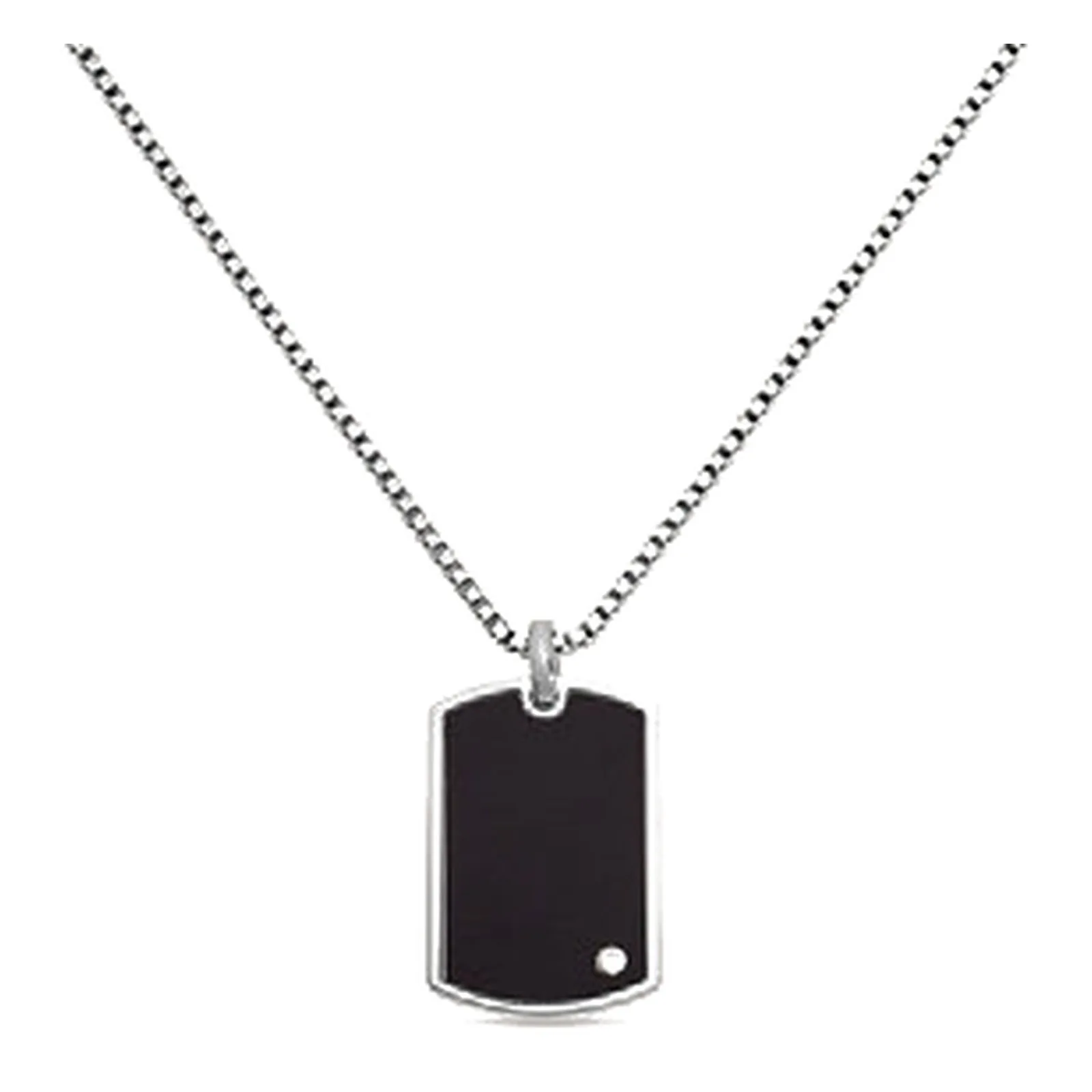 Stroili Silver Gentleman Collana con piastra Argento 925 1615958