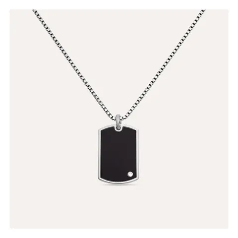 Stroili Silver Gentleman Collana con piastra Argento 925 1615958