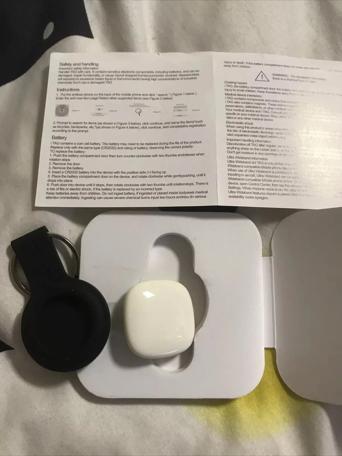 Gps Tracker Find Tag Compatibile Con Ios Come Apple Airtag No Android Bianco