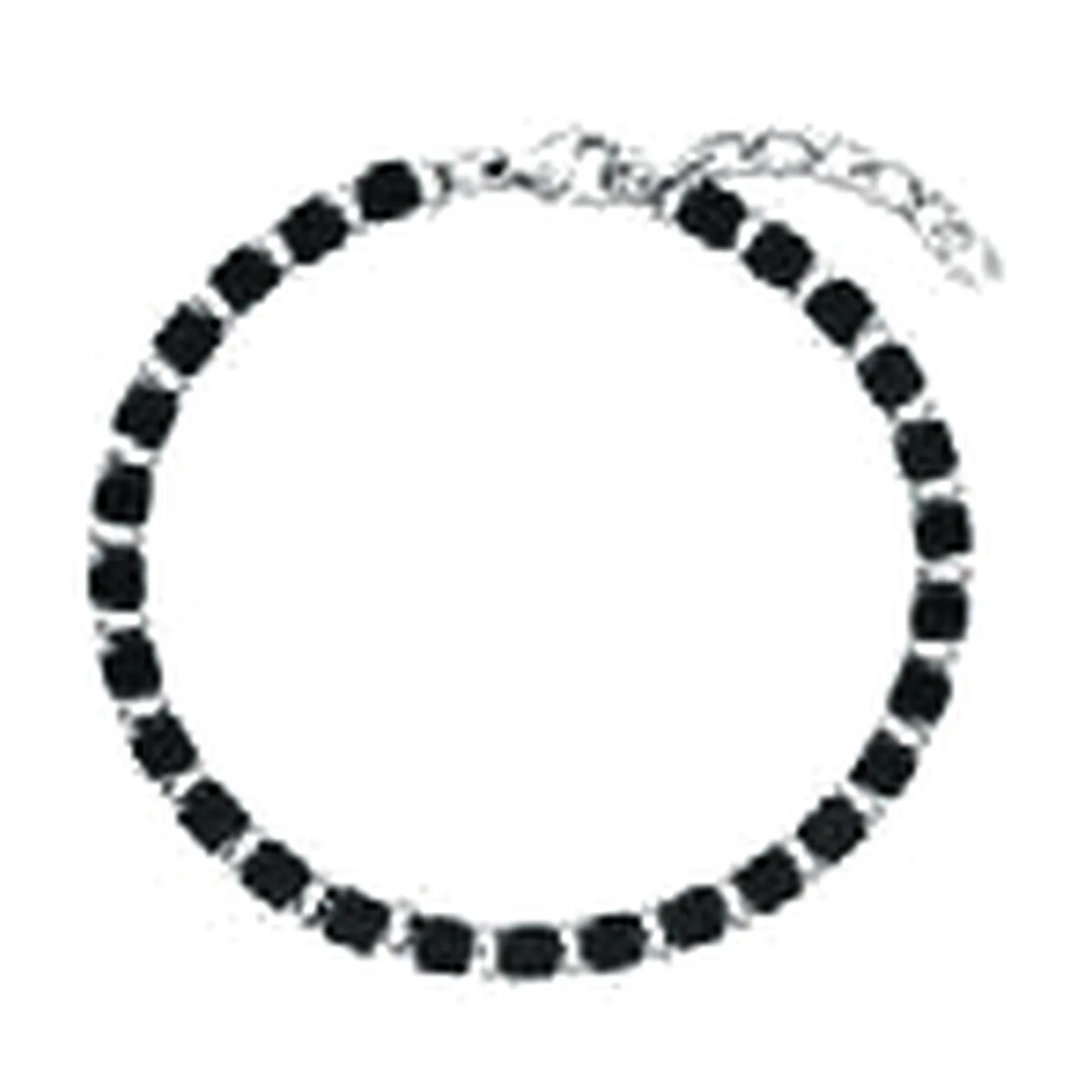 Stroili Man Code Bracciale satinato nero Acciaio 1681926