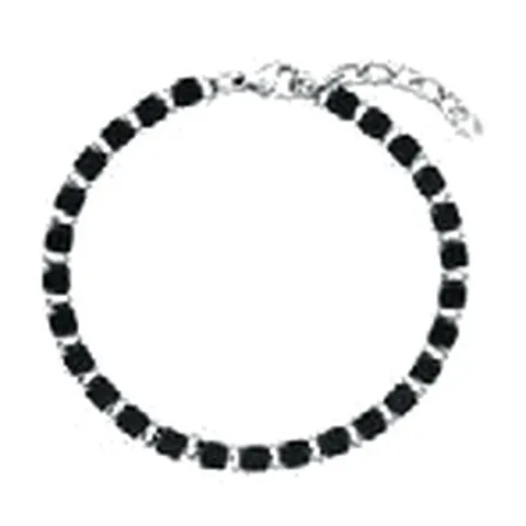 Stroili Man Code Bracciale satinato nero Acciaio 1681926