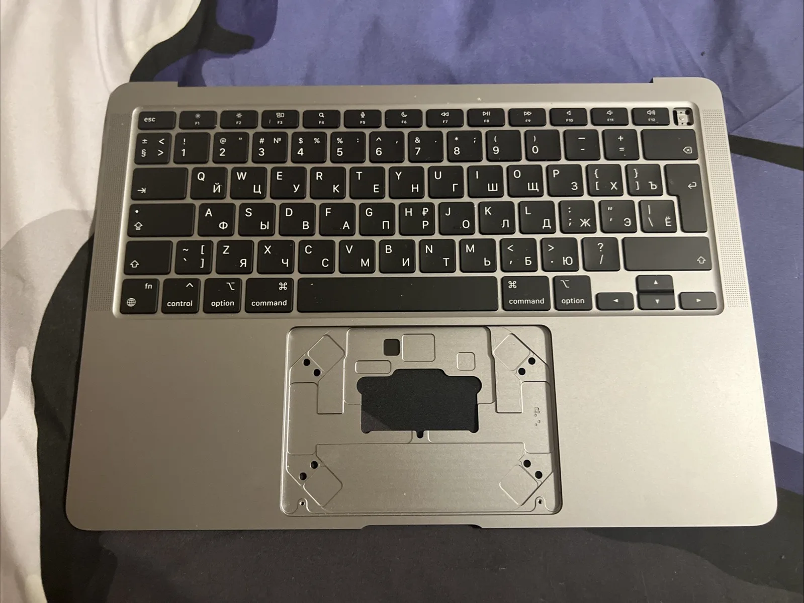 Apple Originale Keyboard Chassis Macbook Air 13” A2337 M1 2020 Russian Grigio A
