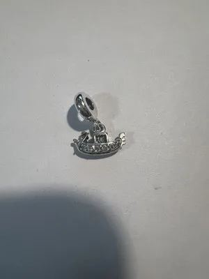 Charm Pendente Gondola in Argento 925 con Zirconi - LAB22609302244