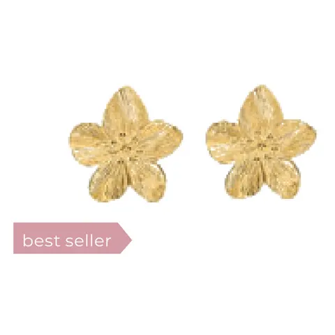 Stroili Radiance Collection Orecchini dorati a fiore Acciaio 1694692