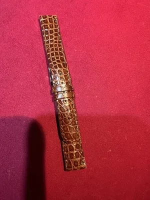 Cinturino per orologio in vera pelle coccodrillo color marrone - 2606241400