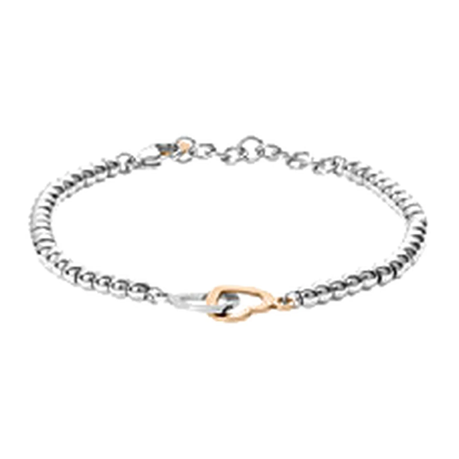 Stroili Lady Chic Bracciale doppio cuore bicolore Acciaio 1653787